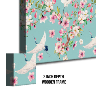 PAPER PLANE DESIGN Canvas Floral Wall Art: A Symphony of Nature's Elegance Large Size Canvas Framed Paintings For Living Room, Office, Home Decor. (FLWA14) - Khirki.in