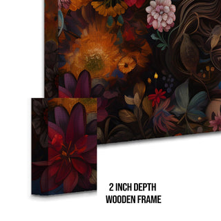 Boho Chic Wall Art Painting, HD Canvas Print, Framed, Ready to Hang. (BOWA09)