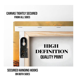 Boho Chic Wall Art Painting, HD Canvas Print, Framed, Ready to Hang. (BOWA07)