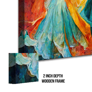 Abstract Modern Art Large Canvas Paintings. Framed Digital Reprints of Famous and Vibrant Artwork (MAWA09) - Khirki.in
