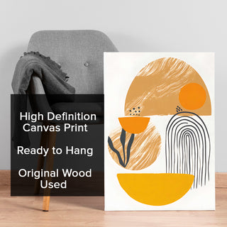 Golden Balance Wall Art Painting, HD Canvas Print, Framed, Ready to Hang. (POMWA195)