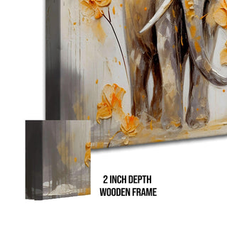 Amazing Wildlife Wall Art. Large Canvas Framed Digital Reprints of Jungle, Wildlife, Animals and Birds. Ready To Hang. Size:  24 Inch x 48 Inch (WBWA38) - Khirki.in