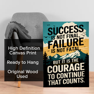 A Motivational Journey Wall Art Painting, HD Canvas Print, Framed, Ready to Hang. (MOWA92)