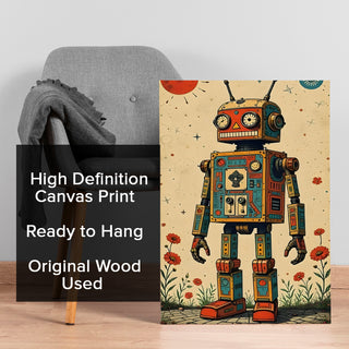 Nostalgic Android Wall Art Painting, HD Canvas Print, Framed, Ready to Hang. (POMWA310)