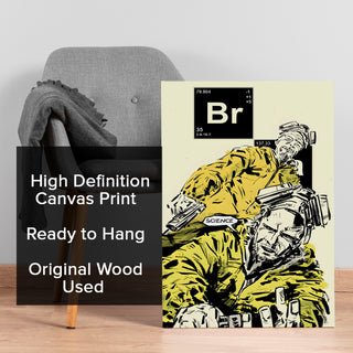 Breaking Science – Comic Style Breaking Bad Wall Art, HD Canvas Print, Framed, Ready to Hang. (POMWA323)