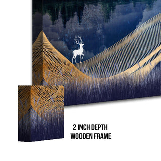 Amazing Wildlife Wall Art. Large Canvas Paintings. Framed Digital Reprints of Jungle, Wildlife, Animals and Birds 24 Inch x 48 Inch (WBWA11) - Khirki.in