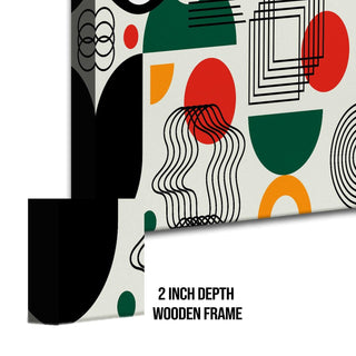 Framed Canvas Digital Abstract Modern Art Wall Painting For Home and Hotels Wall Decoration. Digital Reprint (ABWA18) - Khirki.in