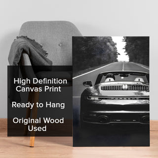 Monochrome Elegance Wall Art Painting, HD Canvas Print, Framed, Ready to Hang. (VINWA145)