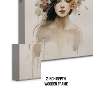 Boho Chic Floral Vintage Style Canvas Wall Art Painting