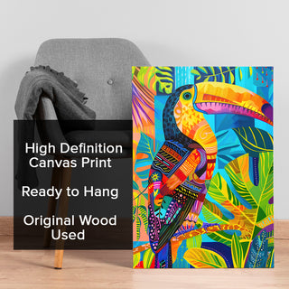The Majestic Perch Wall Art Painting, HD Canvas Print, Framed, Ready to Hang. (BOMWA115)