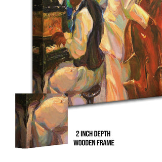 Abstract Modern Art Large Canvas Paintings. Framed Digital Reprints of Famous and Vibrant Artwork (MAWA03) - Khirki.in