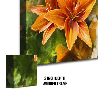 PAPER PLANE DESIGN Canvas Floral Wall Art: A Symphony of Nature's Elegance Large Size Canvas Framed Paintings For Living Room, Office, Home Decor. (FLWA09) - Khirki.in