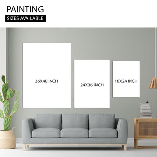 Abstract Modern Art Wall Painting, HD Canvas Print, Framed, Ready to Hang. (MAWA32)
