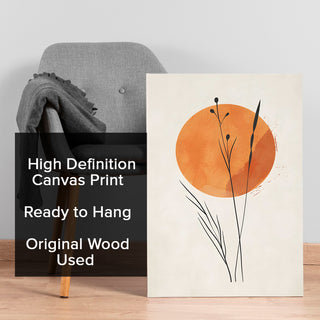 Golden Bloom Wall Art Painting, HD Canvas Print, Framed, Ready to Hang. (POMWA198)