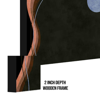 Framed Canvas Digital Abstract Modern Art Wall Painting For Home and Hotels Wall Decoration. Digital Reprint (ABWA20) - Khirki.in
