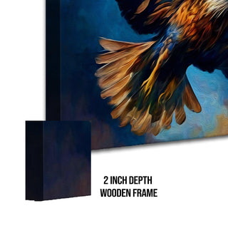Amazing Wildlife Wall Art. Large Canvas Framed Digital Reprints of Jungle, Wildlife, Animals and Birds. Ready To Hang. Size:  24 Inch x 48 Inch (WBWA47) - Khirki.in