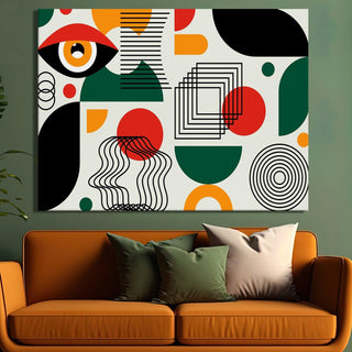 Framed Canvas Digital Abstract Modern Art Wall Painting For Home and Hotels Wall Decoration. Digital Reprint (ABWA18) - Khirki.in