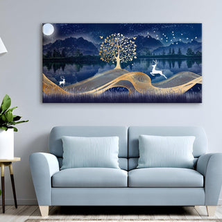 Amazing Wildlife Wall Art. Large Canvas Paintings. Framed Digital Reprints of Jungle, Wildlife, Animals and Birds 24 Inch x 48 Inch (WBWA11) - Khirki.in