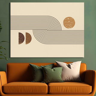 Framed Abstract Oil Pastel Style Wall Art Painting For Home and Hotels Wall Decoration (ABWA03) - Khirki.in