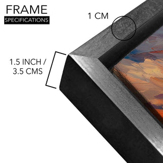 Sunrise Wall Art Painting, HD Canvas Print, Framed, Ready to Hang. (VASWA002)