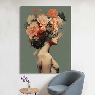 Boho Chic Wall Art Painting, HD Canvas Print, Framed, Ready to Hang. (BOWA13)