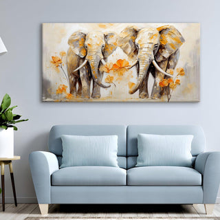Amazing Wildlife Wall Art. Large Canvas Framed Digital Reprints of Jungle, Wildlife, Animals and Birds. Ready To Hang. Size:  24 Inch x 48 Inch (WBWA38) - Khirki.in