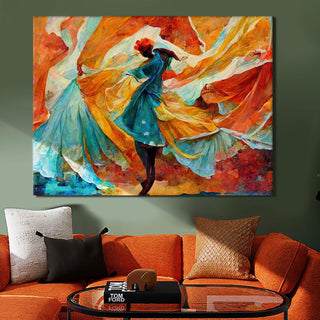 Framed Abstract Oil Pastel Style Wall Art Painting For Home and Hotels Wall Decoration (ABWA13) - Khirki.in