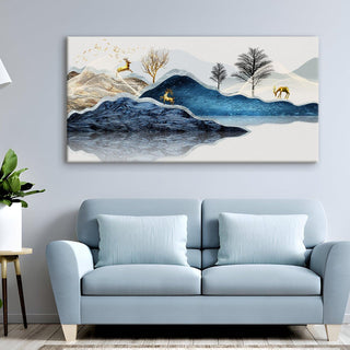 Amazing Wildlife Wall Art. Large Canvas Paintings. Framed Digital Reprints of Jungle, Wildlife, Animals and Birds 24 Inch x 48 Inch (WBWA14) - Khirki.in