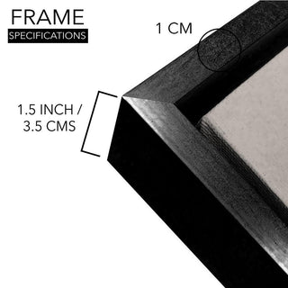 Framed Canvas Digital Abstract Modern Art Wall Painting For Home and Hotels Wall Decoration. Digital Reprint (ABWA19) - Khirki.in