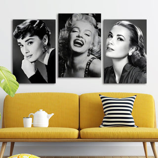 Classic Fashion Icons Wall Art, HD Canvas Print, Framed, Ready to Hang. (MAWA30)