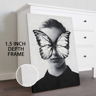 Butterfly Vision Wall Art Painting, HD Canvas Print, Framed, Ready to Hang. (ABMWA137)
