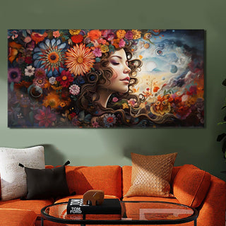 Boho Chic Wall Art Painting, HD Canvas Print, Framed, Ready to Hang. (BOWA09)