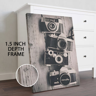 Shutter Nostalgia Wall Art Painting, HD Canvas Print, Framed, Ready to Hang. (POMWA314)
