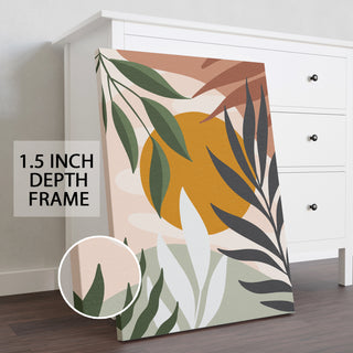 Boho and Chic Art Canvas Gallery Wrap Painting | Eclectic Modern Art Theme (BOWA21)