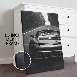 Monochrome Elegance Wall Art Painting, HD Canvas Print, Framed, Ready to Hang. (VINWA145)