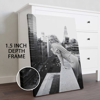 Marilyn's Cityscape Elegance Wall Art Painting, HD Canvas Print, Framed, Ready to Hang. (POMWA140)