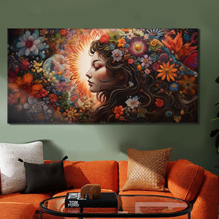Boho Chic Wall Art Painting, HD Canvas Print, Framed, Ready to Hang. (BOWA10)