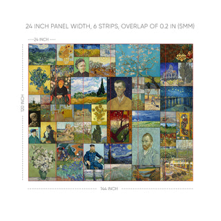 The Van Gogh Collage – Masterpieces Wall Mural (PATCH025)