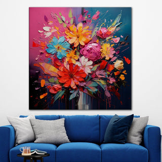 A Symphony of Nature's Elegance, HD Canvas Print, Framed, Ready to Hang. (FLWA28).