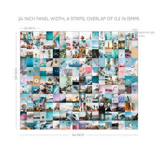 Tropical Escape – Beach Collage Wallpaper Mural (PATCH026)