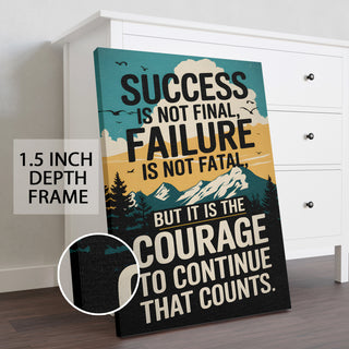 A Motivational Journey Wall Art Painting, HD Canvas Print, Framed, Ready to Hang. (MOWA92)