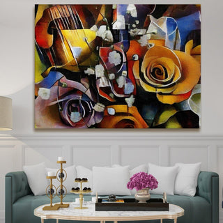 Framed Abstract Oil Pastel Style Wall Art Painting For Home and Hotels Wall Decoration (ABWA01) - Khirki.in
