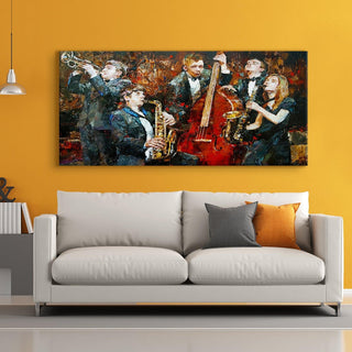 Abstract Modern Art Large Canvas Paintings. Framed Digital Reprints of Famous and Vibrant Artwork (MAWA13) - Khirki.in