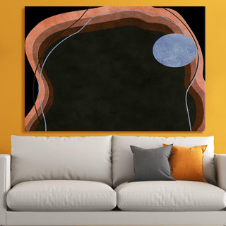 Framed Canvas Digital Abstract Modern Art Wall Painting For Home and Hotels Wall Decoration. Digital Reprint (ABWA20) - Khirki.in