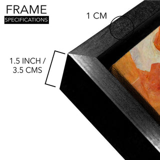 Framed Abstract Oil Pastel Style Wall Art Painting For Home and Hotels Wall Decoration (ABWA13) - Khirki.in