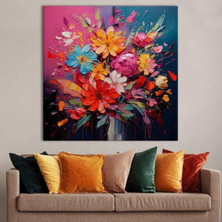 A Symphony of Nature's Elegance, HD Canvas Print, Framed, Ready to Hang. (FLWA28).