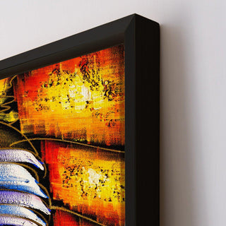 Framed Abstract Oil Pastel Style Wall Art Painting For Home and Hotels Wall Decoration (ABWA04) - Khirki.in