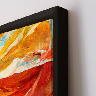 Framed Abstract Oil Pastel Style Wall Art Painting For Home and Hotels Wall Decoration (ABWA13) - Khirki.in