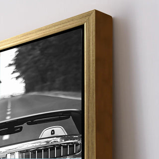 Vintage Cars And Bikes Wall Art. HD Canvas Print, Framed, Ready to Hang. (VCBWA23)