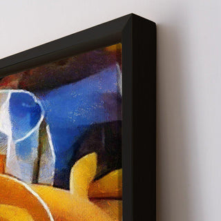 Framed Abstract Oil Pastel Style Wall Art Painting For Home and Hotels Wall Decoration (ABWA01) - Khirki.in